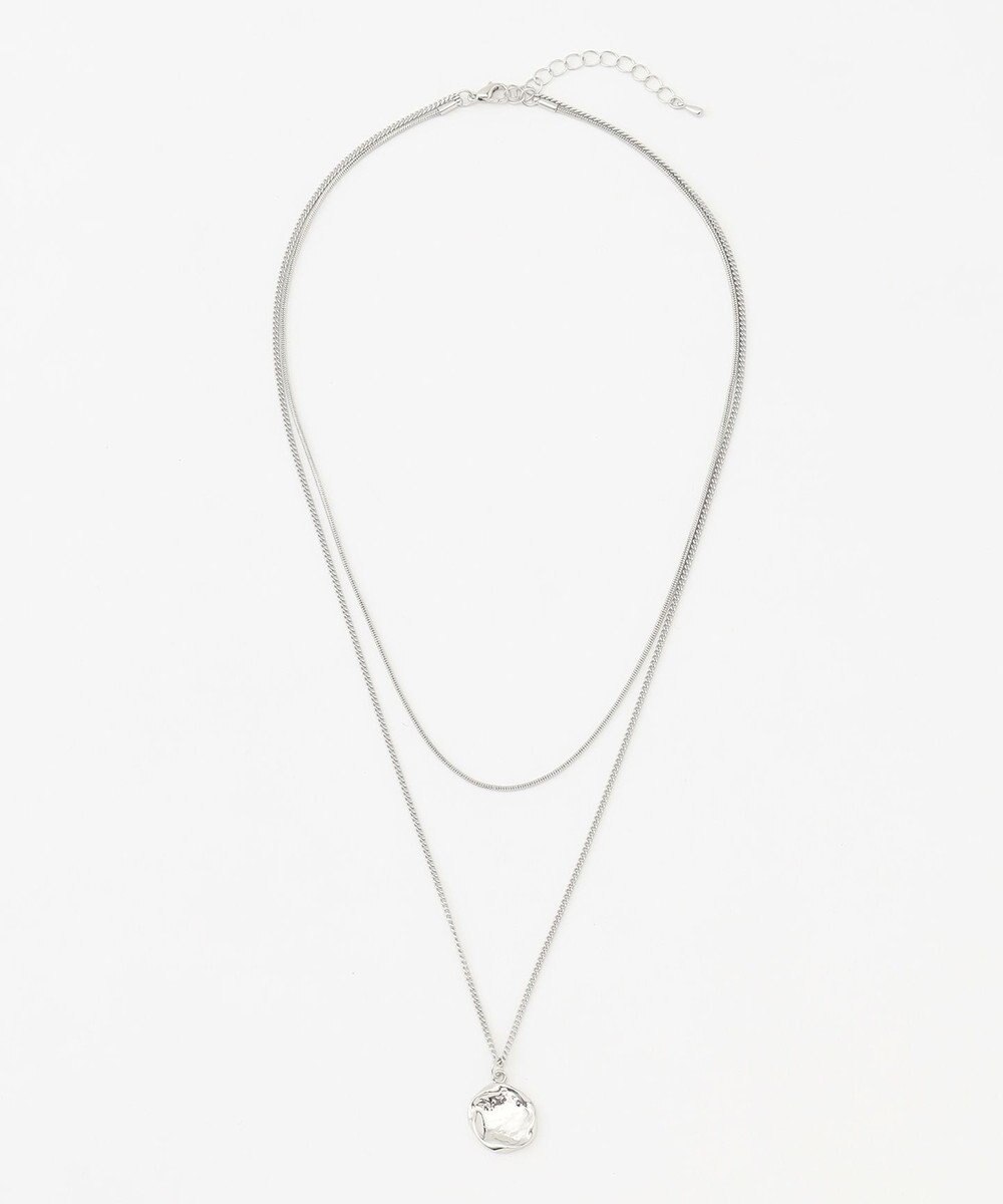 ANY ２連メタルモチーフネックレス 