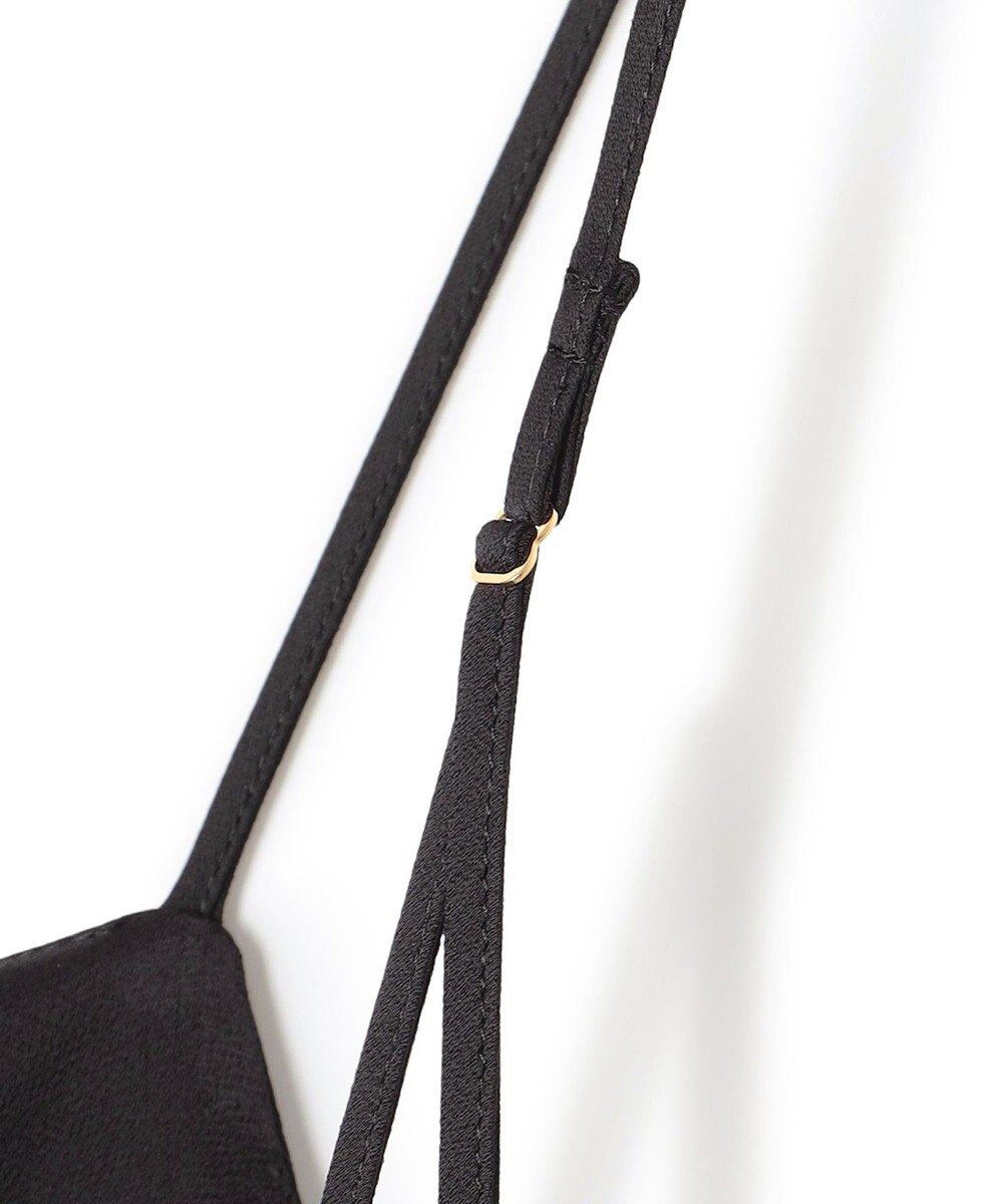 23区 S 【吸水速乾/防シワ/洗える】ジョーゼットサテン キャミソールワンピース 