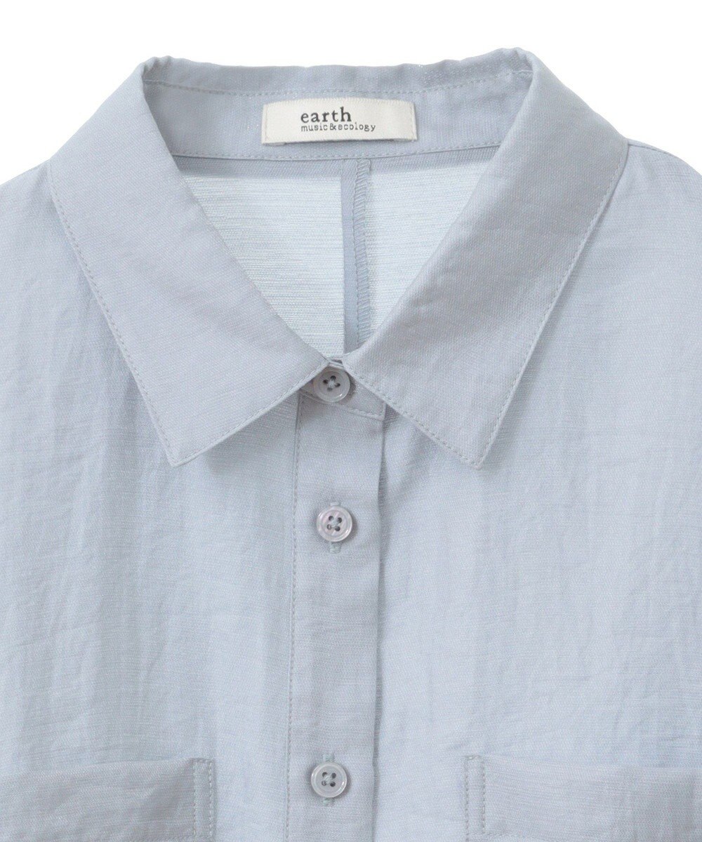 earth music&ecology Ｗポケットショートシャツ 