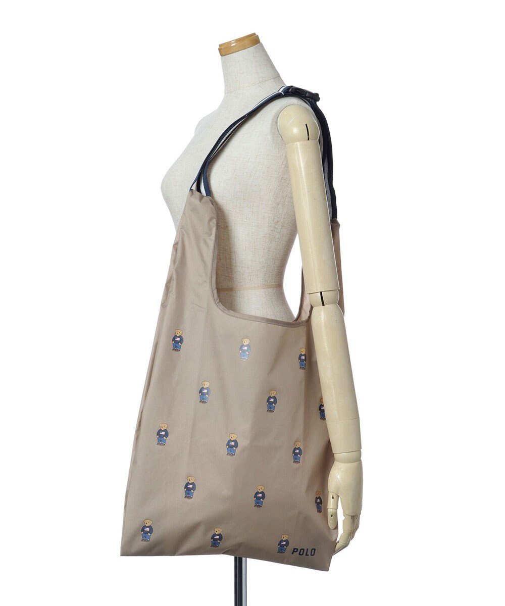 MOONBAT POLO RALPH LAUREN ベルト付きレインバッグ ポロベア総柄／撥水 透湿 