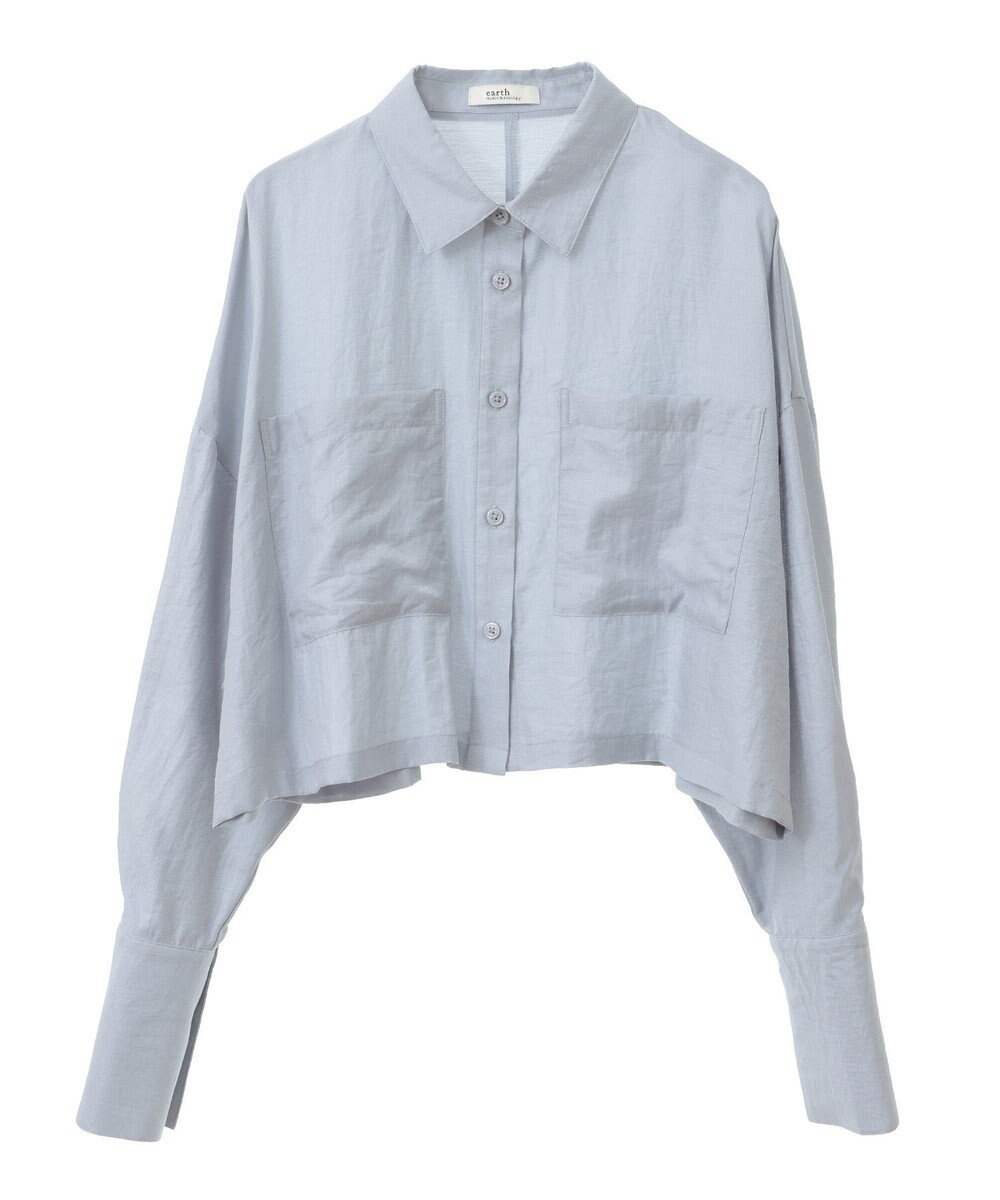 earth music&ecology Ｗポケットショートシャツ 