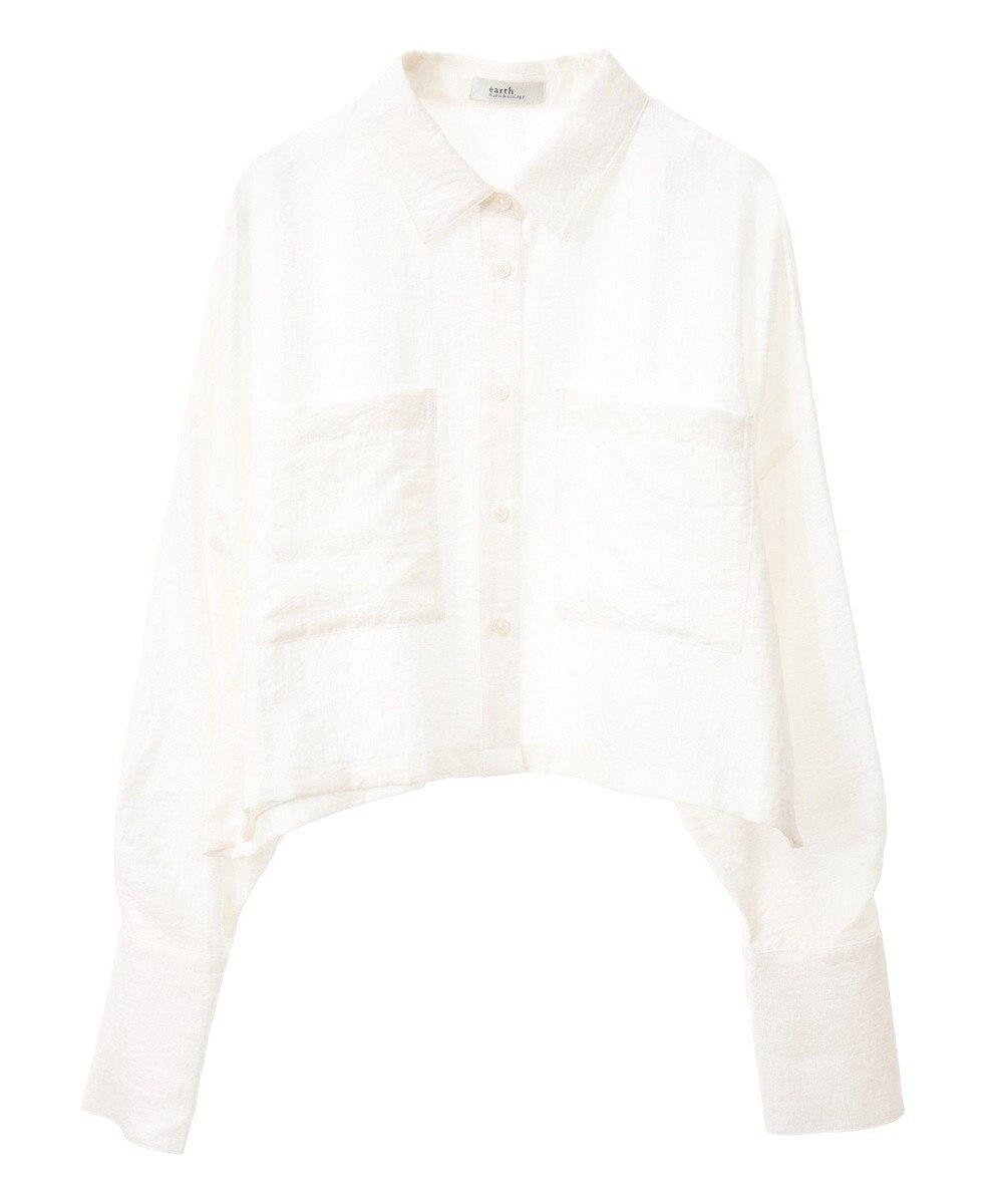 earth music&ecology Ｗポケットショートシャツ 