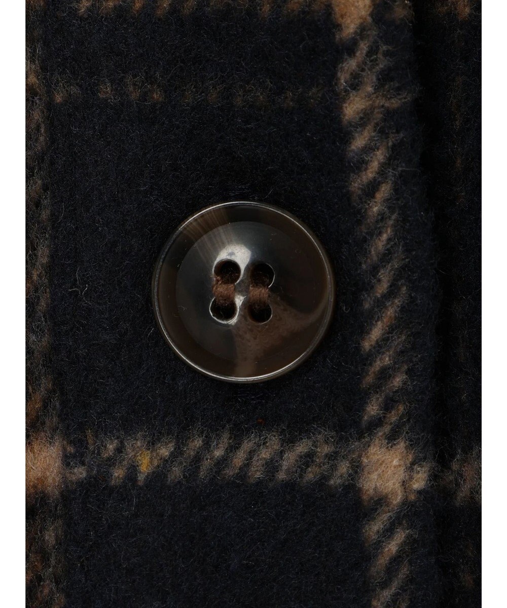 Green Parks ・ＥＬＥＮＣＡＲＥ　ＤＵＥ　シャギーチェックショートシャツ 