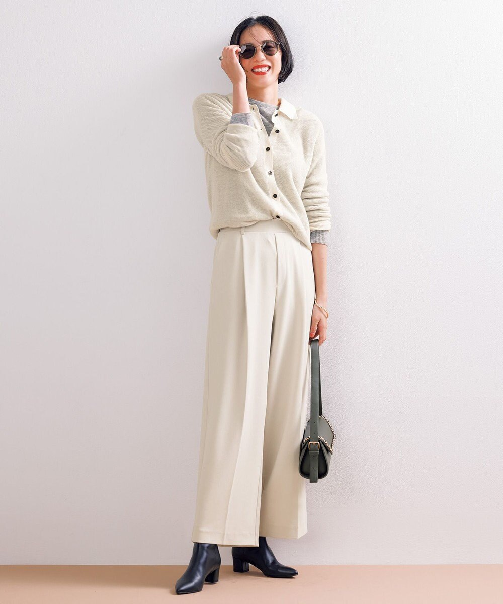 UNFILO ファインアルパカ クルーネック 