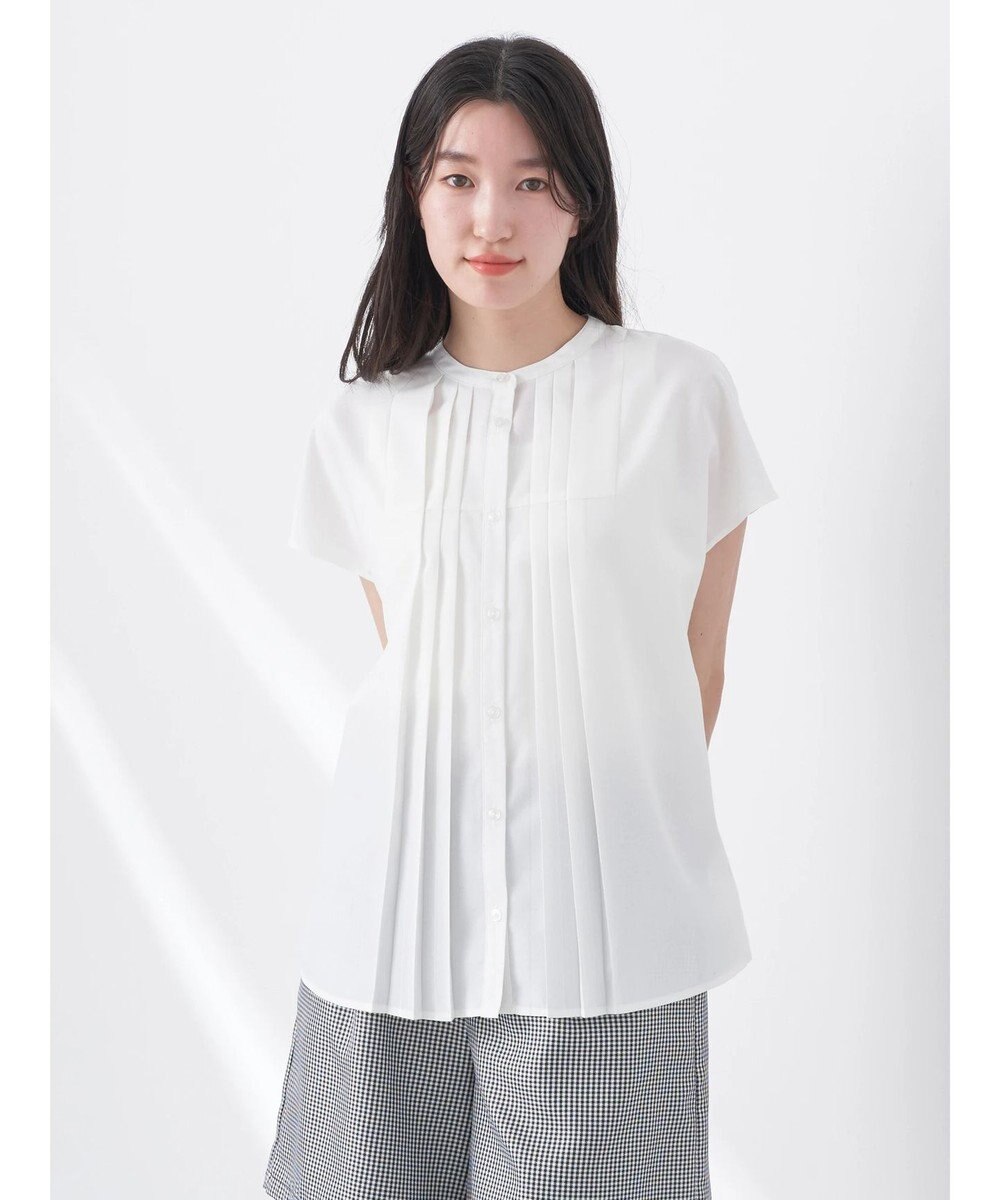 earth music&ecology タックデザインブラウス 