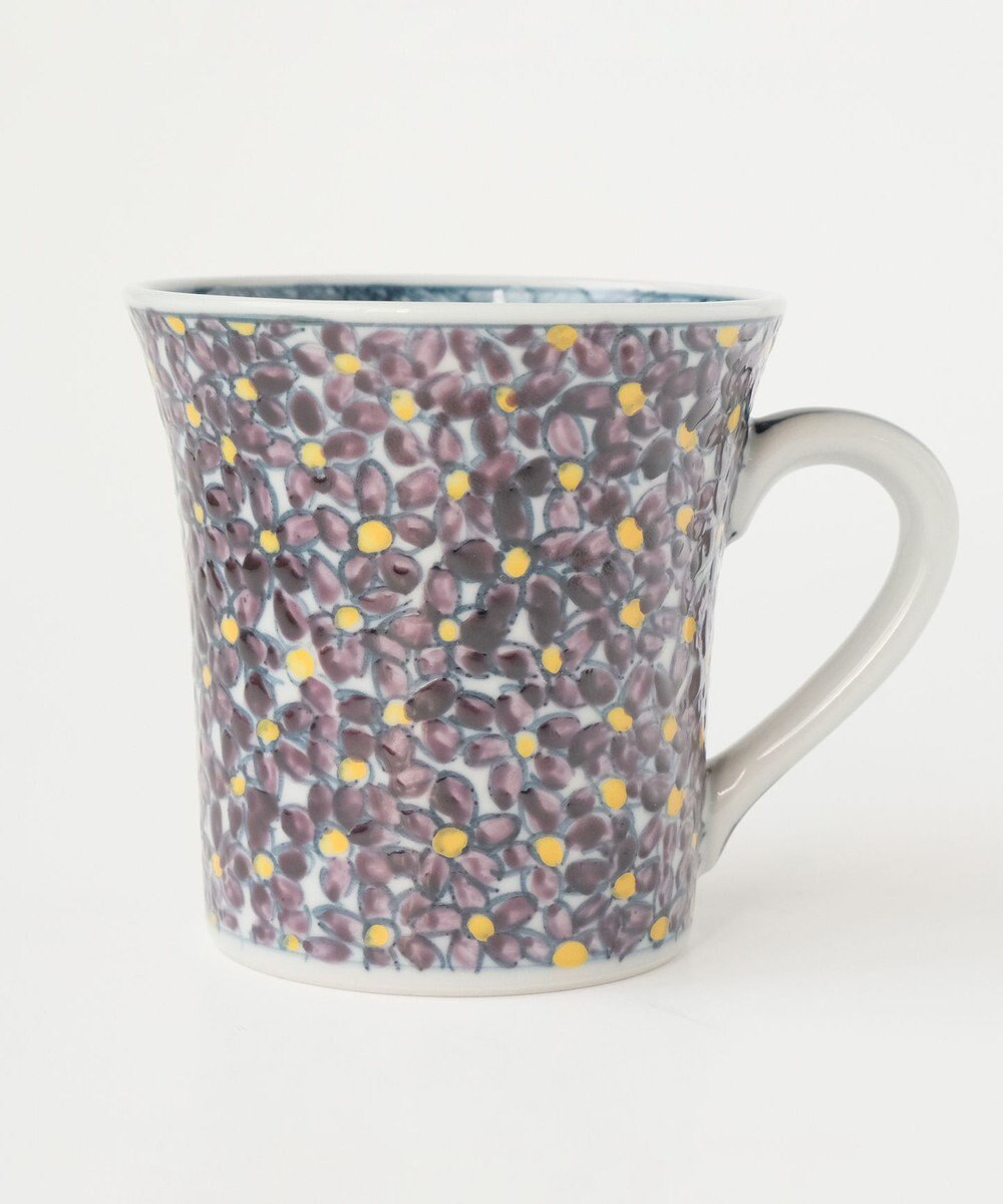 たち吉 【たち吉】山水菫文 マグ 京焼・清水焼 