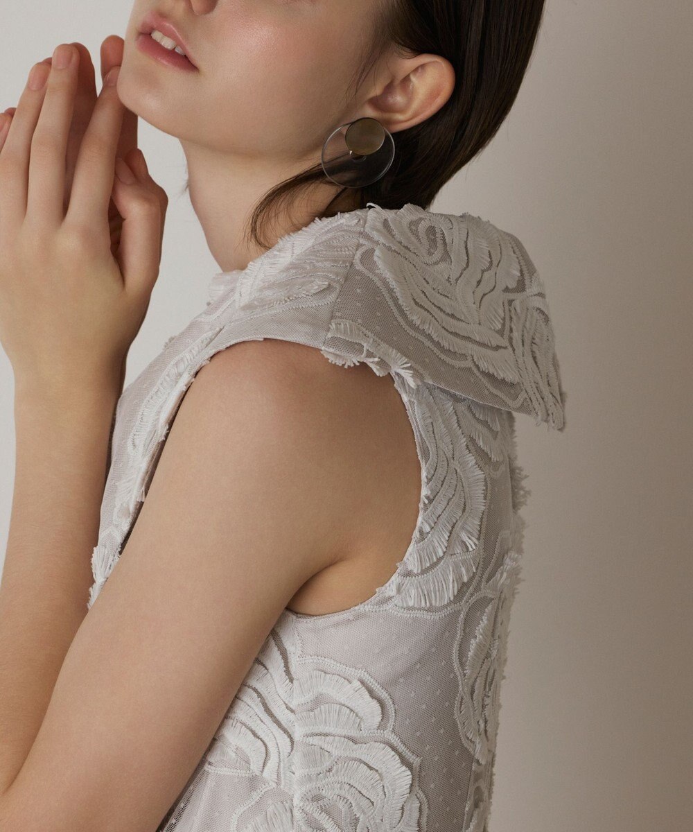 GRACE CONTINENTAL ローズ刺繍ワンピース 