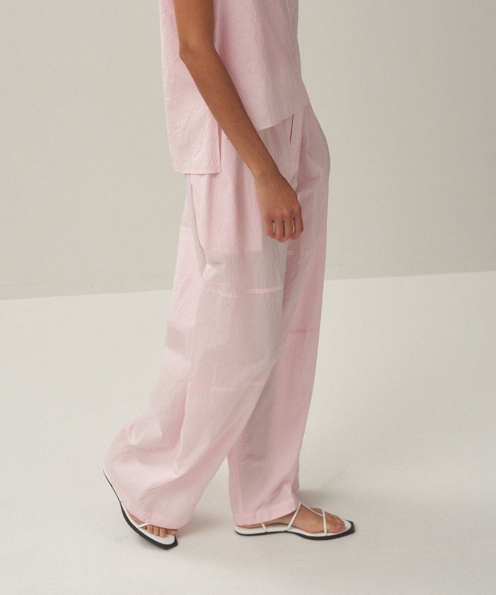 ATON CATCH WASHER COTTON | イージーワイドパンツ 