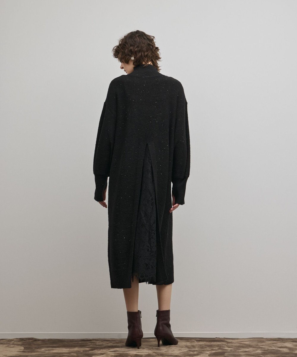 GRACE CONTINENTAL スパンコールニットワンピース 