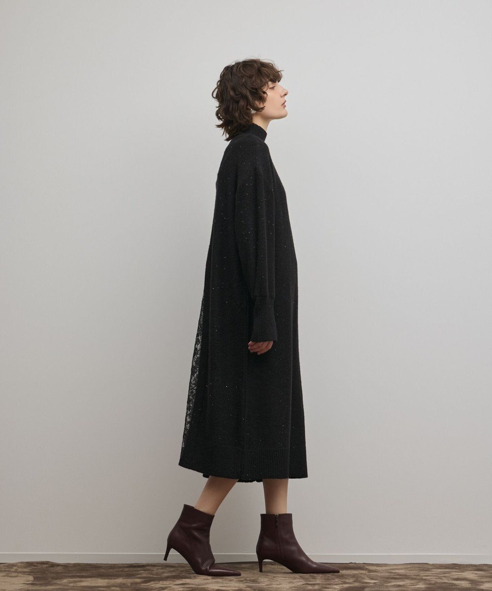 GRACE CONTINENTAL スパンコールニットワンピース 