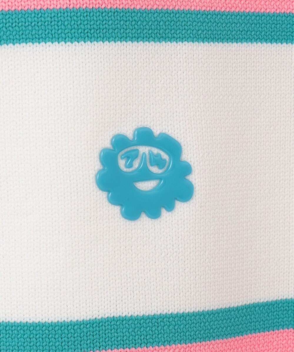 PW CIRCULUS 【WOMEN】【洗える/イージーケア】ロゴ ボーダー ニット ゴルフウェア レディース 