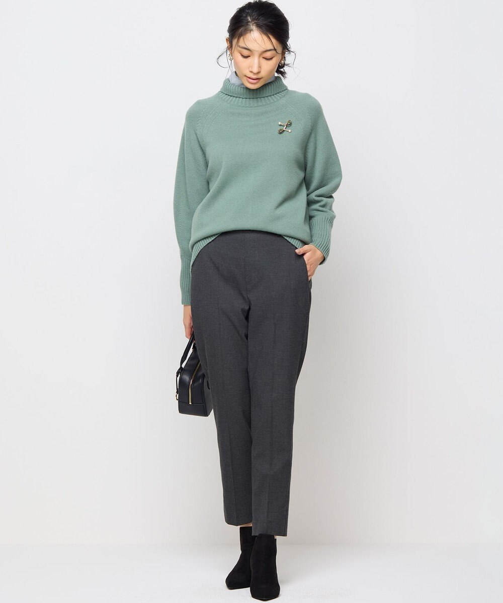 組曲 【WEB限定カラーあり】ウールライクストレッチ イージーパンツ 