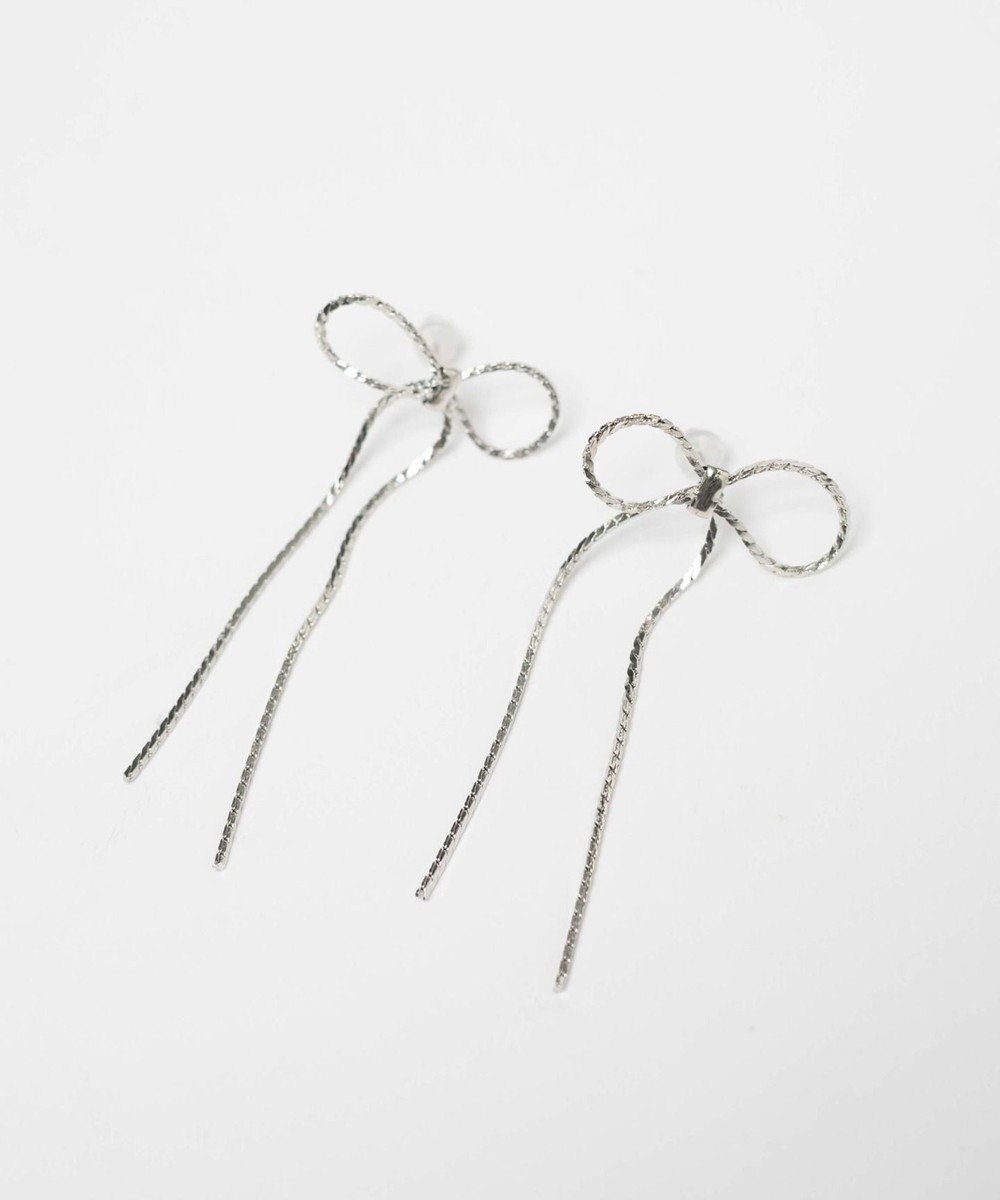 WEGO Lチェーンリボンピアス 