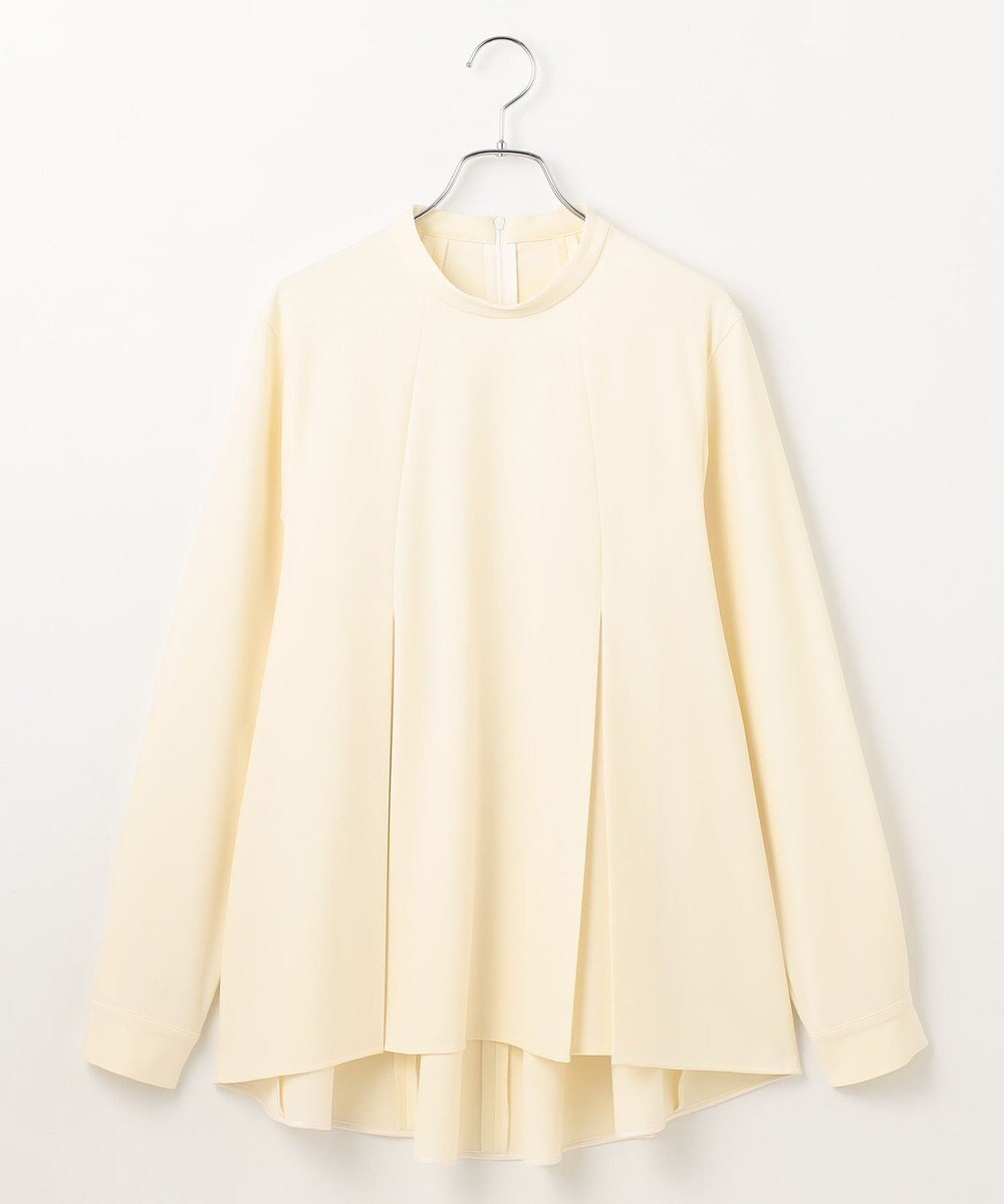 #Newans 〈亀恭子さんコラボ〉パネルタックAラインブラウス 