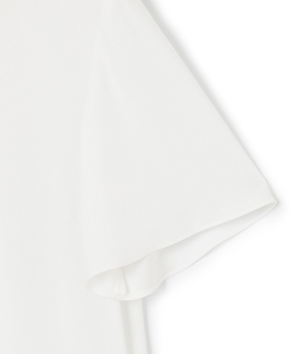 23区 L 【洗える】バックサテンアムンゼン バイカラー ボウタイ ブラウス 