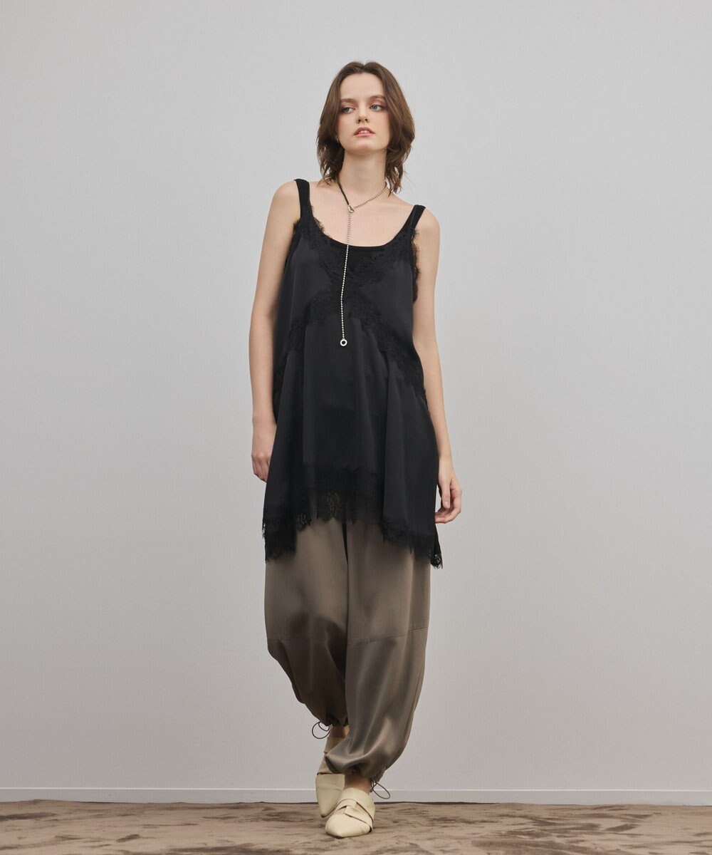 GRACE CONTINENTAL サテンレースキャミ 