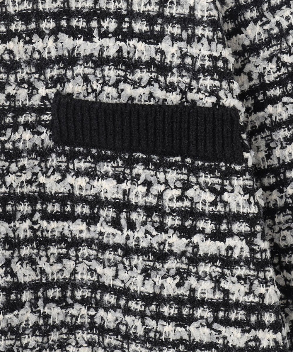 ANY 【洗濯機可】ツイードニットジャケット 