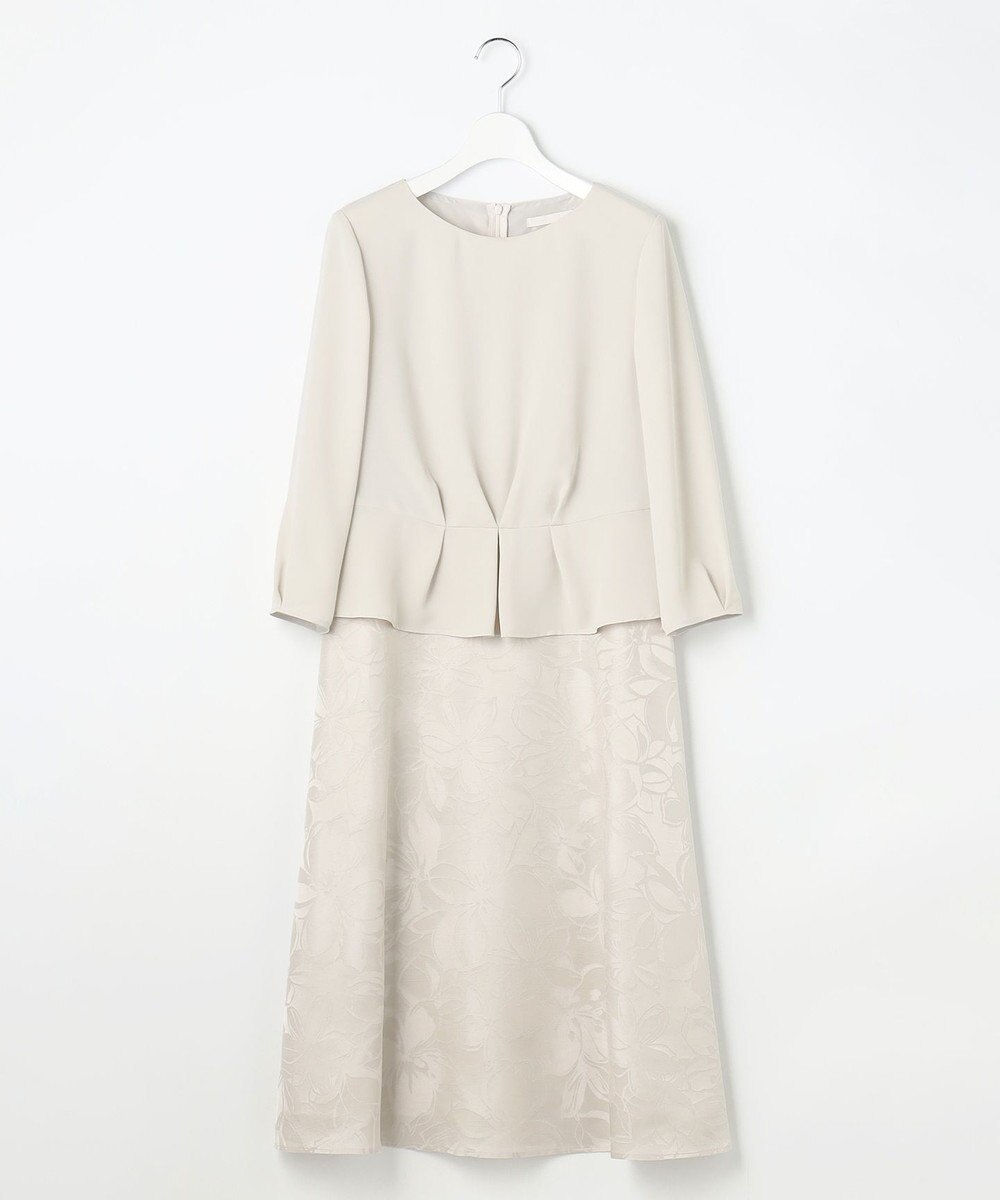 自由区 L 【17号サイズまで展開・カタログ掲載】フラワーオパールプリント ワンピース 