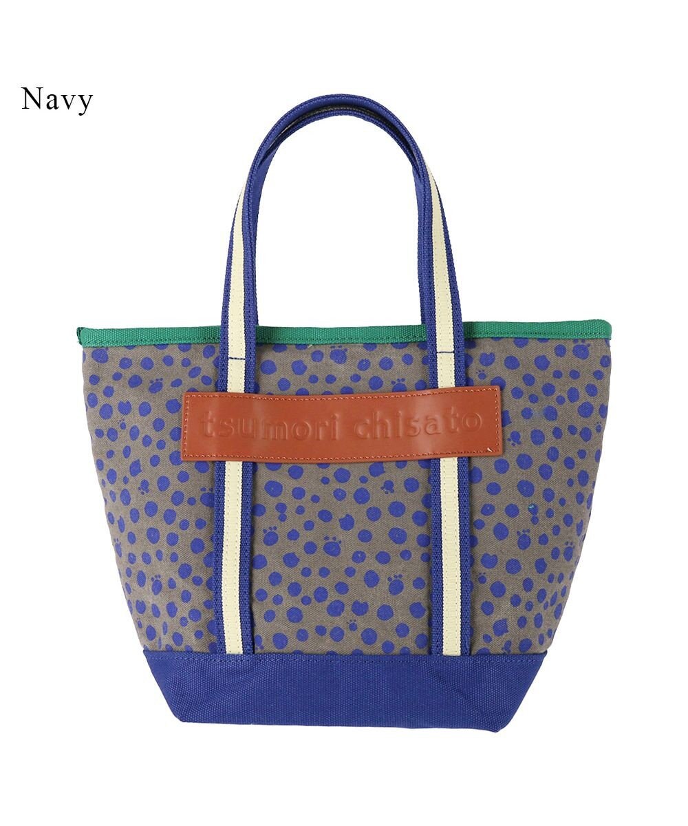 tsumori chisato CARRY コットンポルカドット ハンドバッグ Sサイズ 