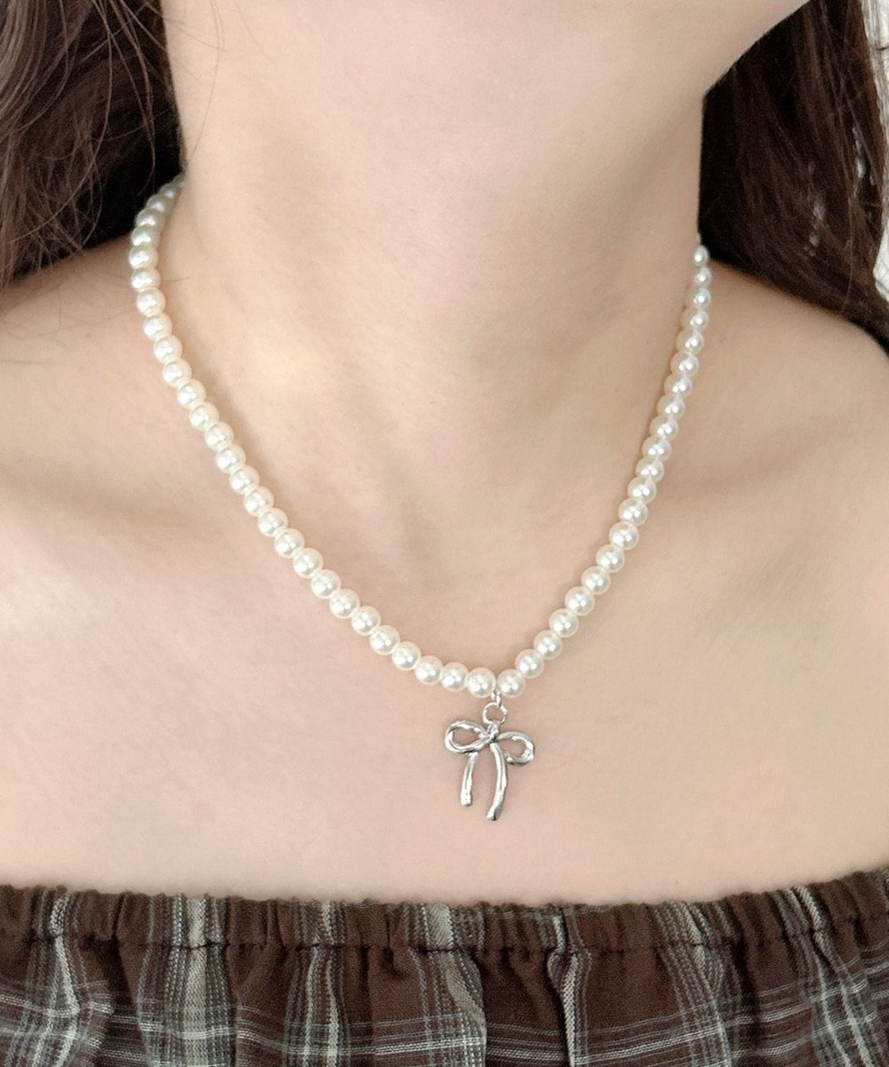 WEGO Lモチーフトップパールネックレス 