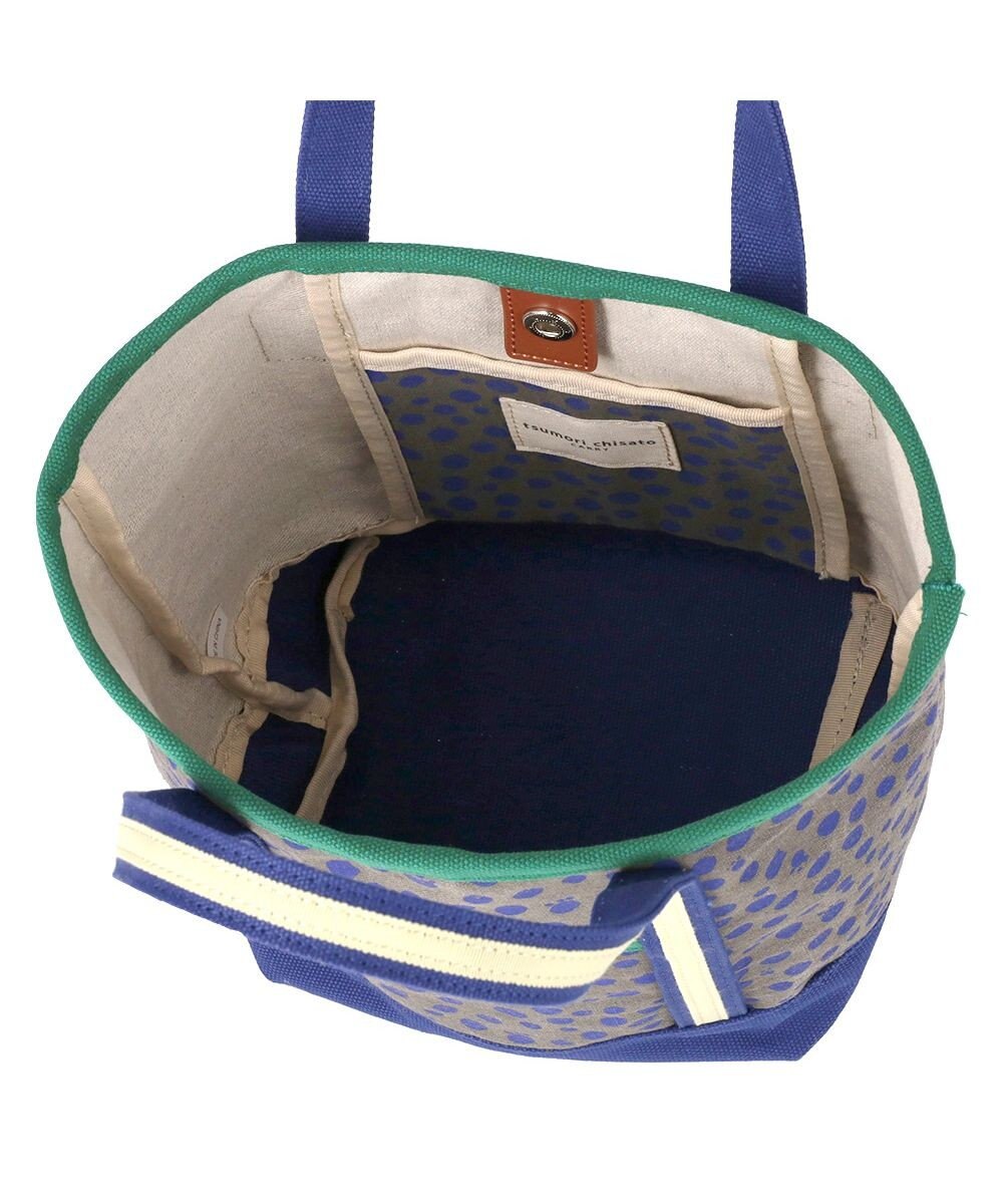 tsumori chisato CARRY コットンポルカドット ハンドバッグ Sサイズ 