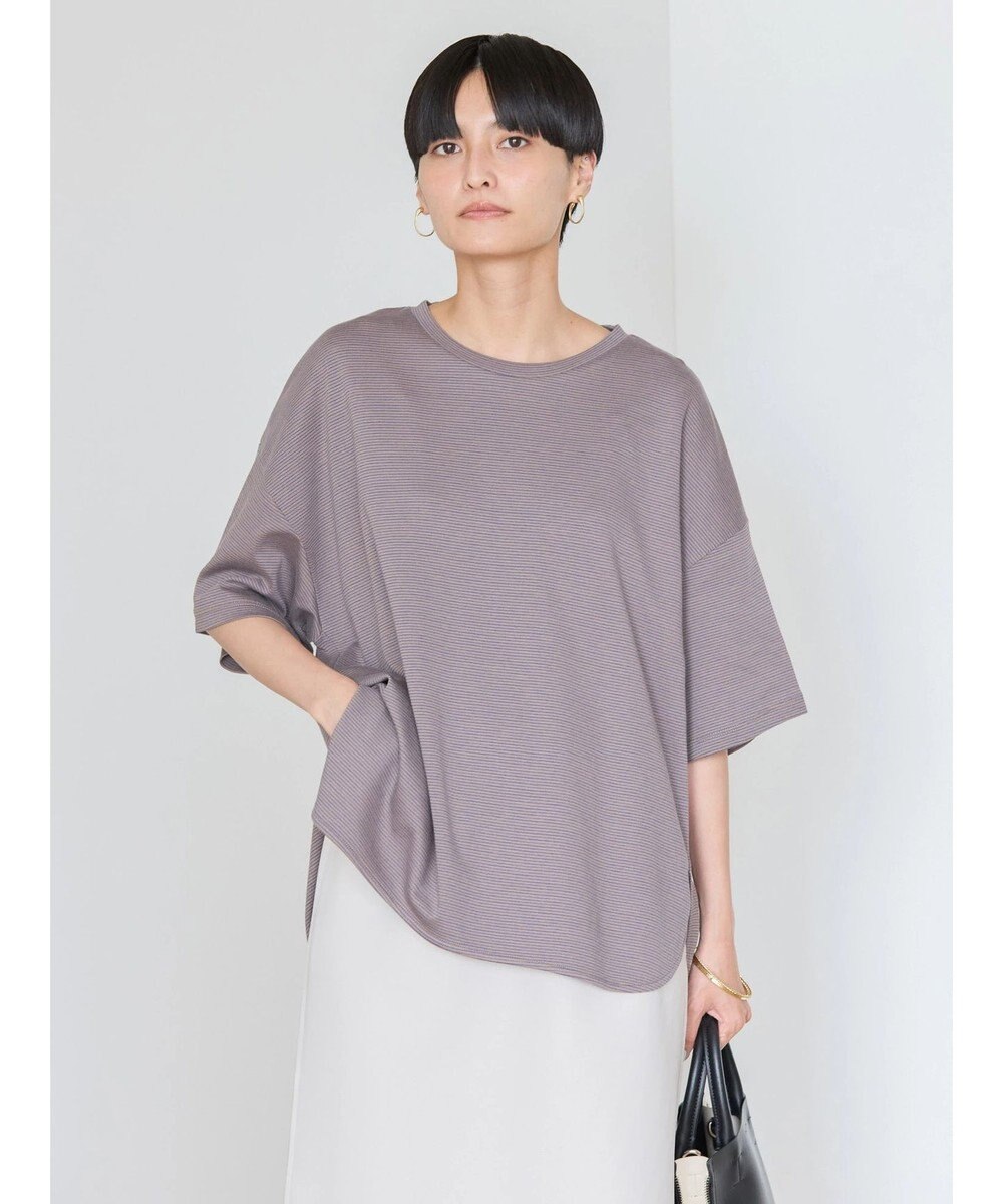 AMERICAN HOLIC 接触冷感裾ラウンドカットプルオーバー 