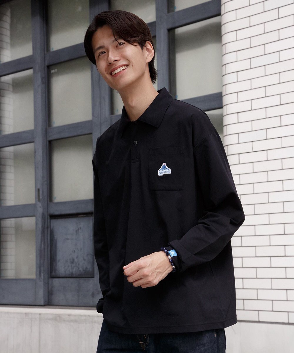 SHARE PARK MENS 【UVケア・吸水速乾・ストレッチ・軽量 】エンブレムポロTシャツ（L・XLサイズ） 