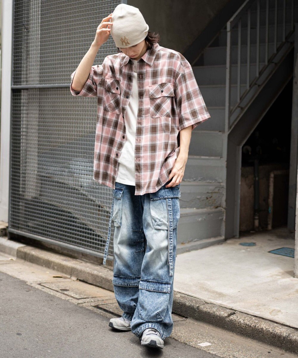 WEGO イージーマルチポケットデニムカーゴ 