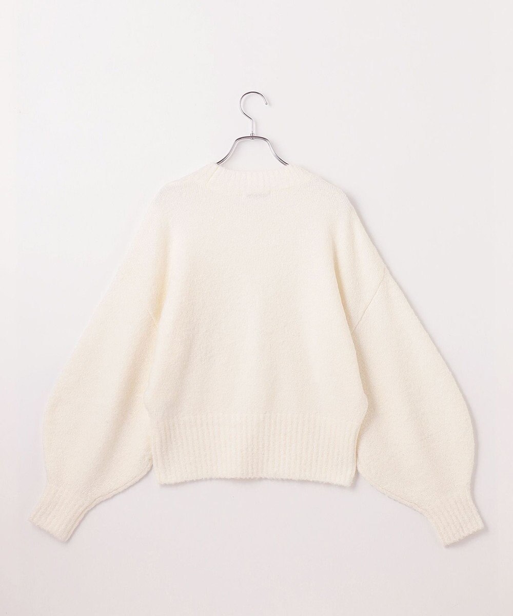 #Newans 【洗える】クロップドバルーンボリュームスリーブニット 