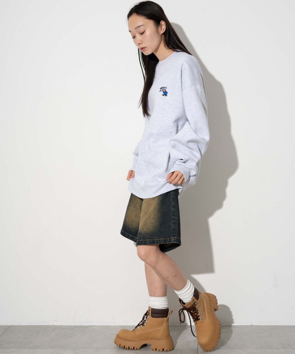 WEGO 【ユニセックス着用ITEM/裏起毛】別注BENDAVISワンポイントプルオーバー 