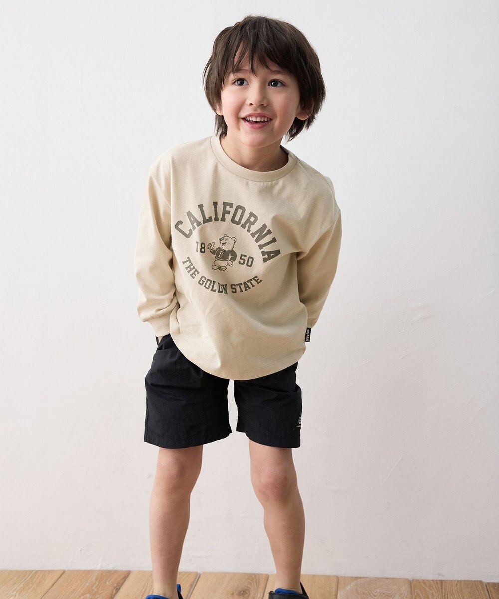 ANY KIDS ロゴプリント 長袖Tシャツ 