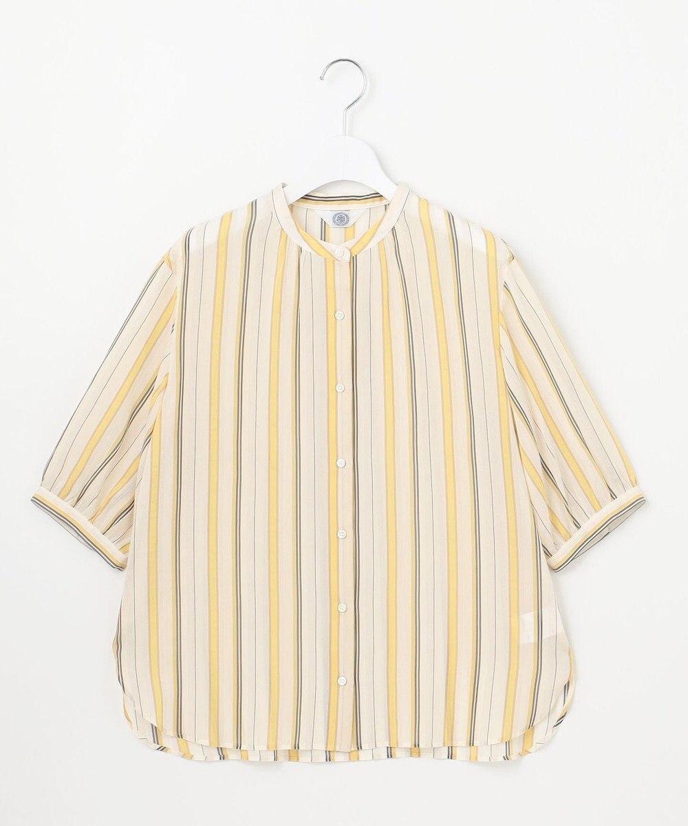 J.PRESS LADIES 【洗える】ランダムストライプ ブラウス 