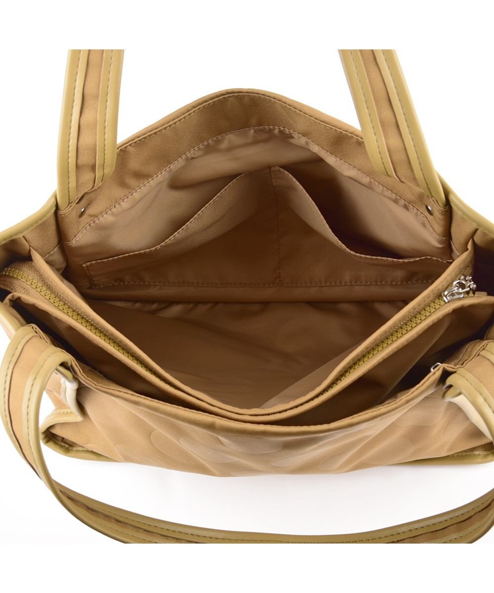 Y'SACCS ヒートエンボス ポルカドットトート Mサイズ 