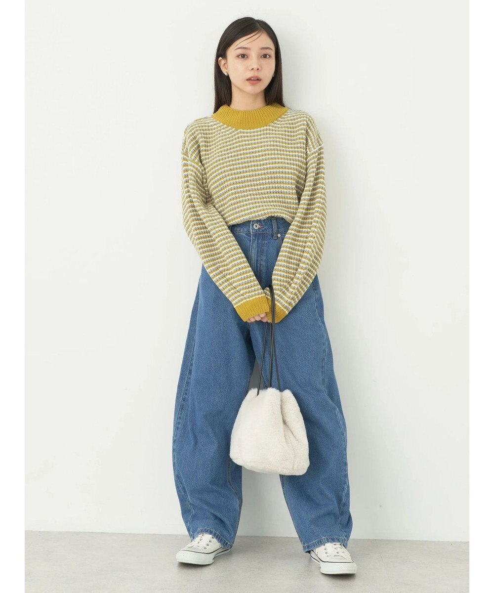 earth music&ecology マットベロアモールプルオーバー 