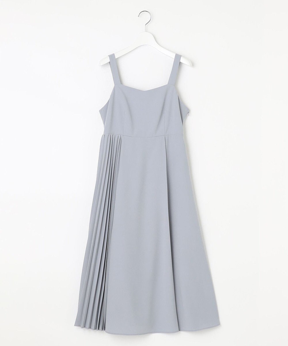 Feroux 【洗える】プリーツコンビ ジャンパースカート 