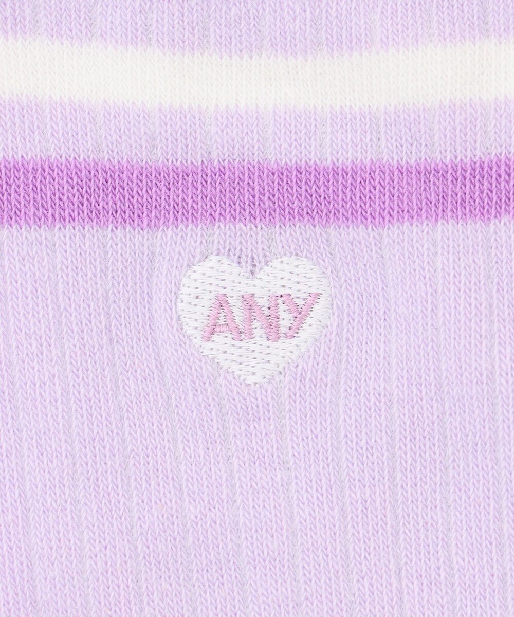 ANY KIDS ハートワンポイント　ハイソックス 