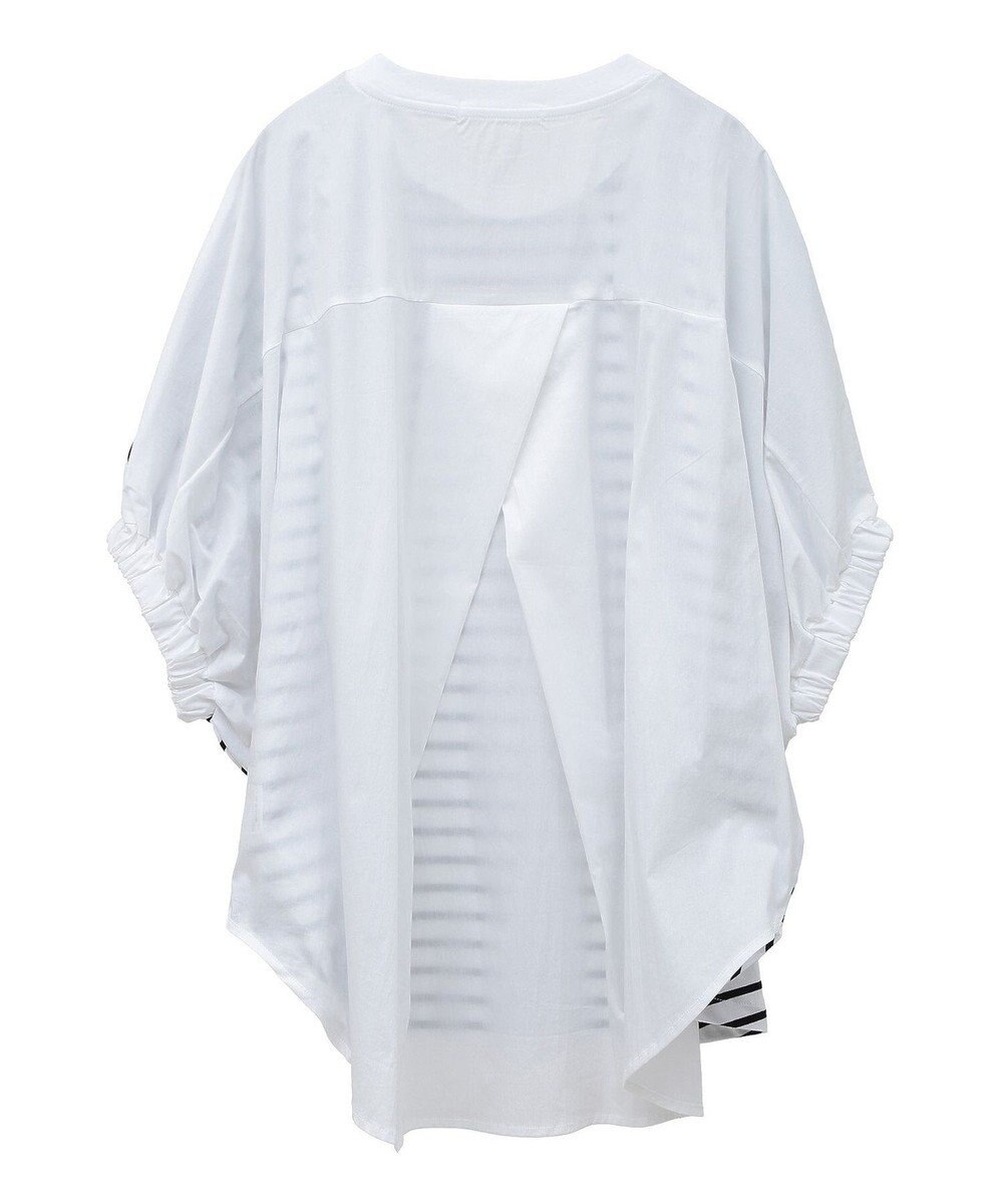 AMERICAN HOLIC 異素材ドッキングドルマンプルオーバー 