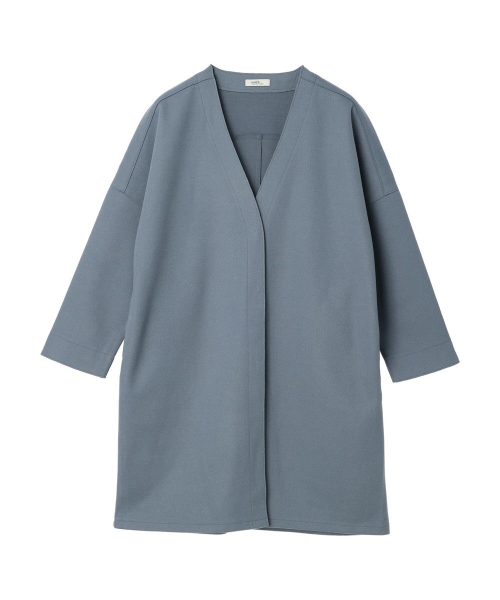 earth music&ecology 圧縮風ポンチコーディガン 