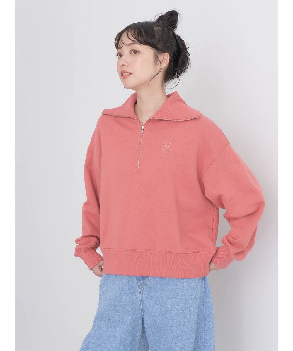 earth music&ecology ハーフＺＩＰスウェット 