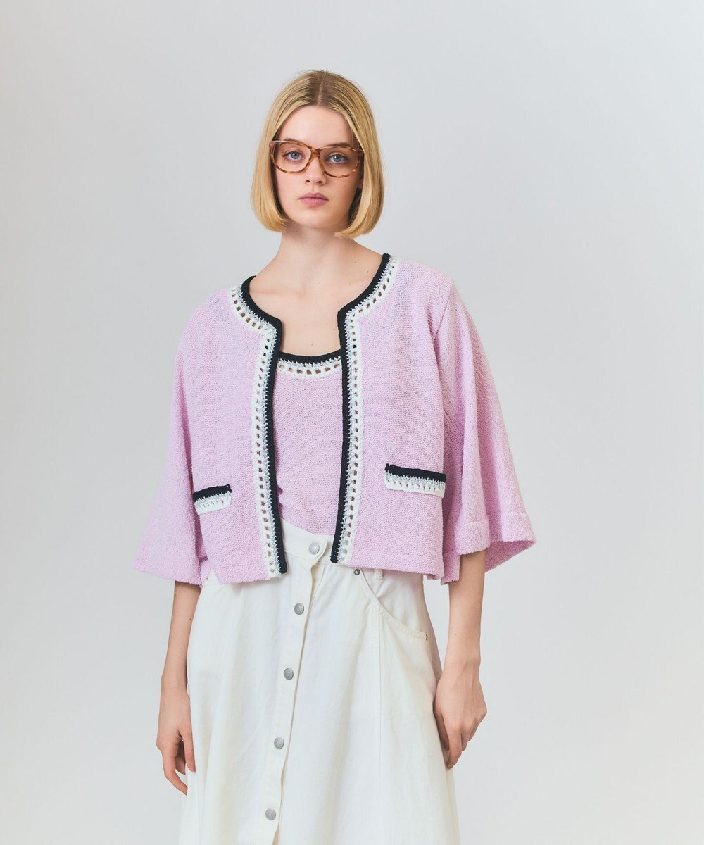 GRACE CONTINENTAL ツイーディーニットキャミ 