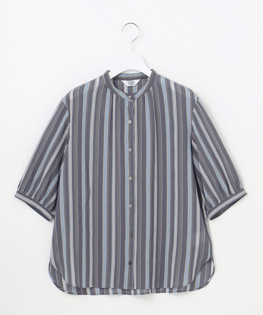 J.PRESS LADIES L 【洗える】ランダムストライプ ブラウス 