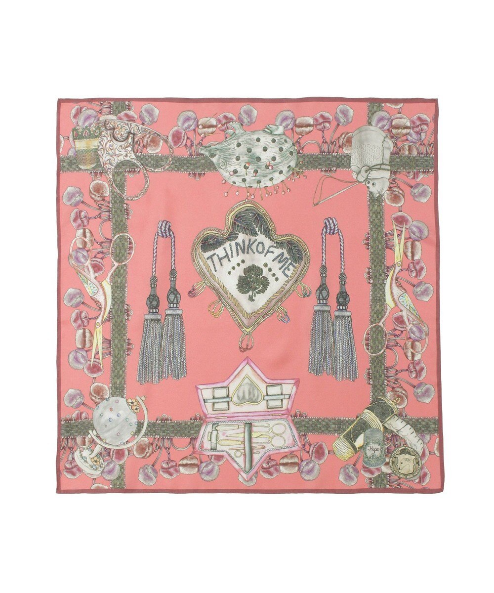 MOONBAT SWASH LONDON(スウォッシュロンドン） シルクツイルスカーフ THINK OF ME 68×68cm 日本製 