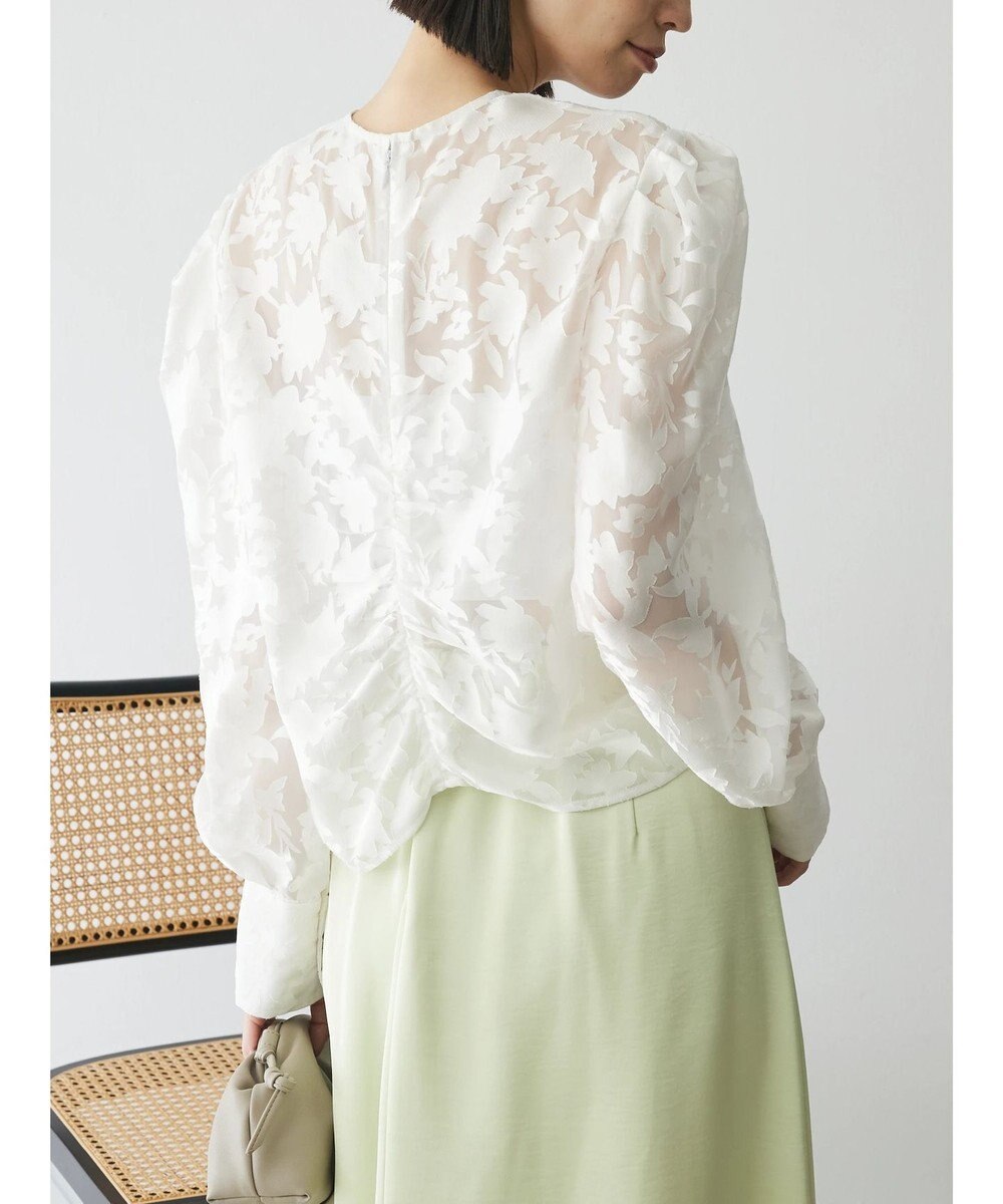 Green Parks AnriettMusee 花柄オパールシャーリングブラウス 