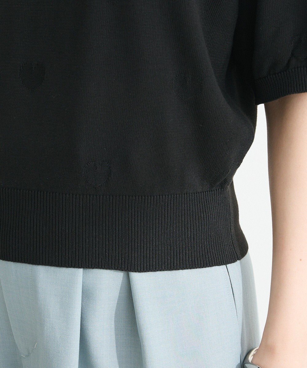 Green Parks ・ｓｗｉｎｇ　ｂｙ　ハート柄クルーニット 