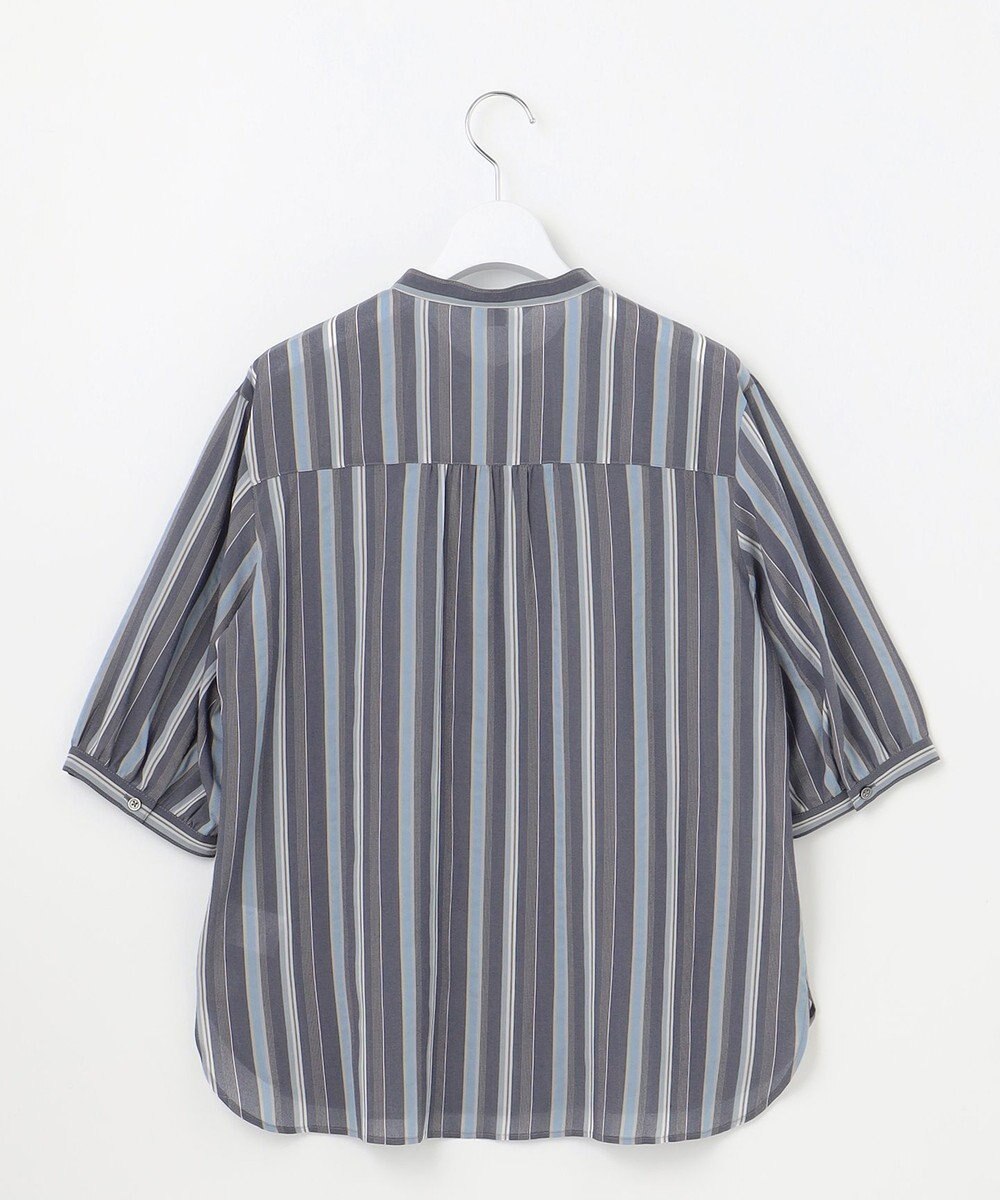 J.PRESS LADIES L 【洗える】ランダムストライプ ブラウス 