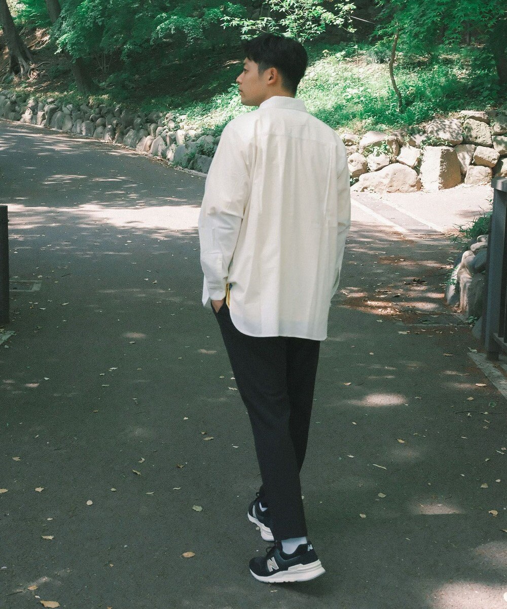 SHARE PARK MENS 【UVカット・撥水・ストレッチ】イージーデニムレギュラーカラーシャツ 