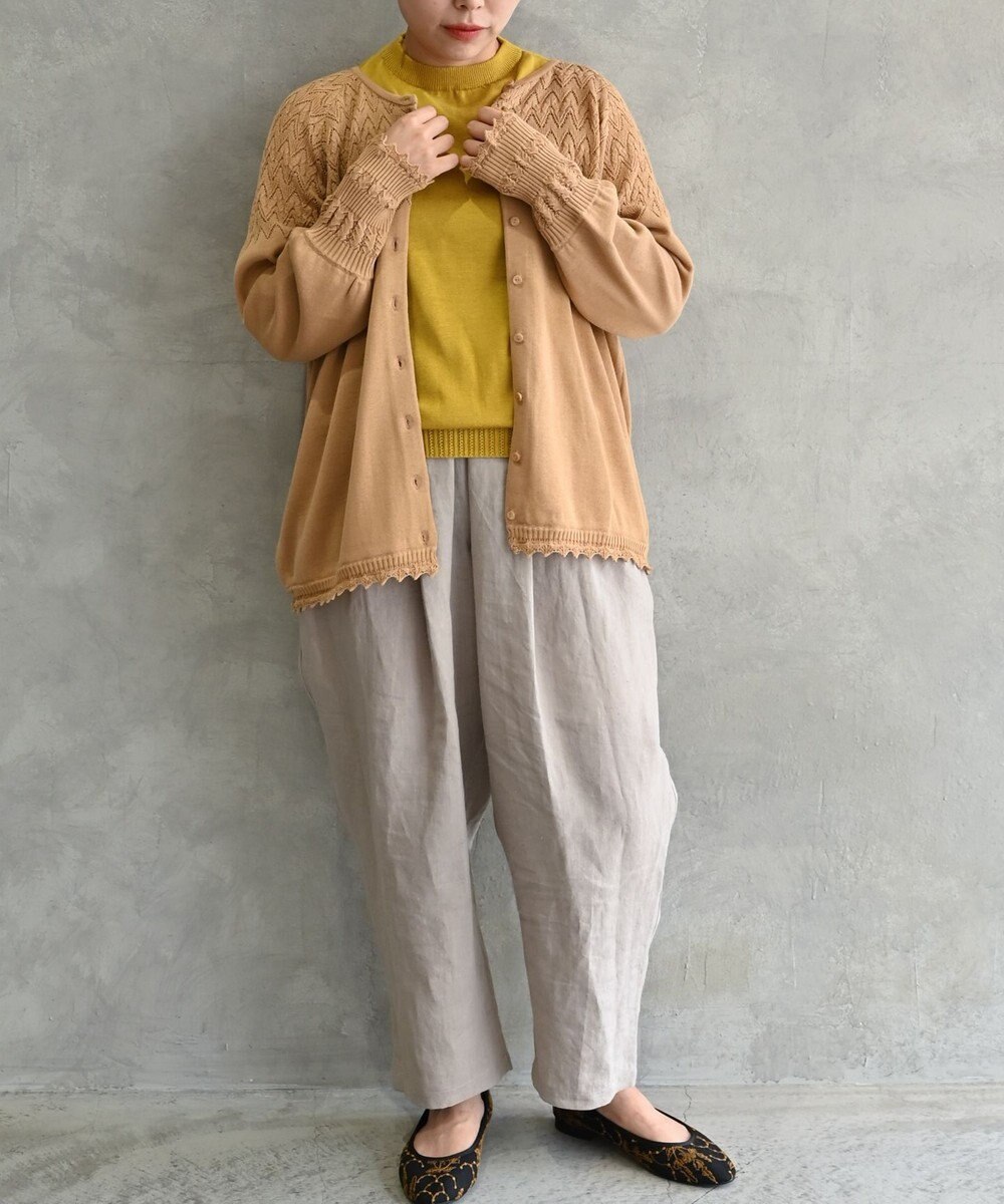 muuc 〈高品質シルク＆スーピマ超長綿〉〈洗えるニット〉半袖ボトルネックプルオーバー 