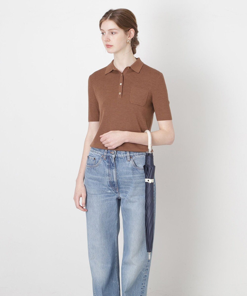 MOONBAT 【一級遮光/軽量】PAUL & JOE 晴雨兼用 日傘 長傘 ワンポイント ヌネット 