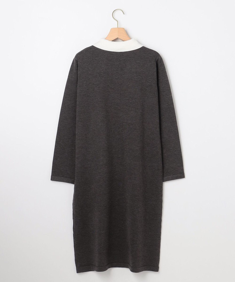 組曲 ニット襟トロンプルイユ ワンピース 