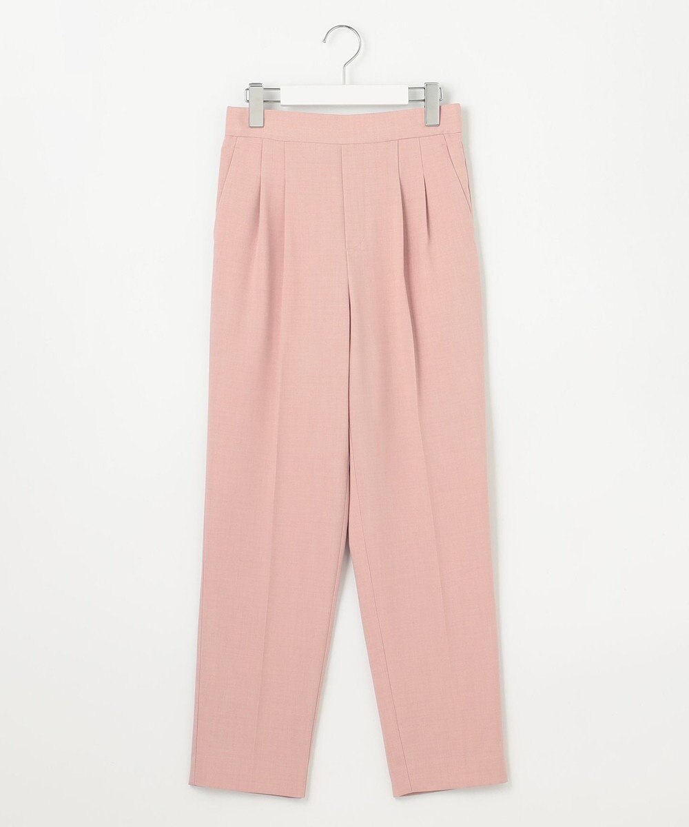 Feroux 【洗える】美シルエットカラーテーパード パンツ 